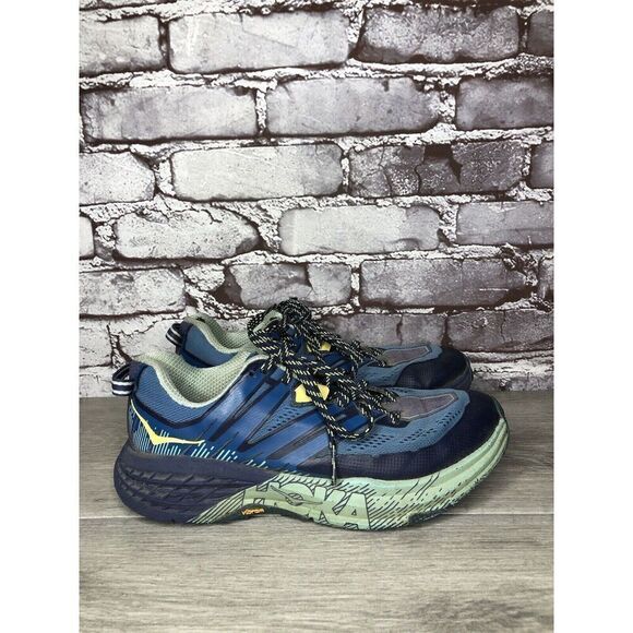 Hoka One One Speedgoat 3 Blue Synthetic Sneakers Shoes Women Sz 7M US/38 2/3EU - Picture 3 of 16